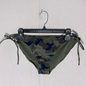 5/$25 Women’s Army Green Camo Print String Bikini Bottom L